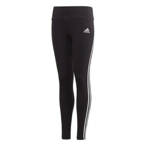 Adidas Kids Black and White Striped Leggings
